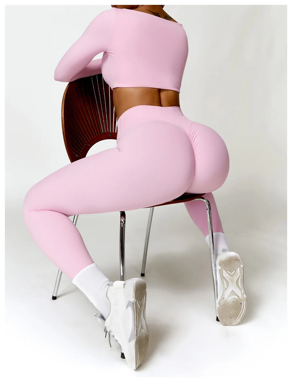 Piece Seamless Yoga Set | Long Sleeve Top + Leggings | Quick-Dry Workout Outfit