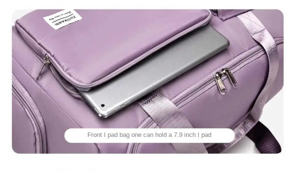 Large Capacity Weekender Travel Bag for Women | Carry-On Duffle with Shoe Compartment