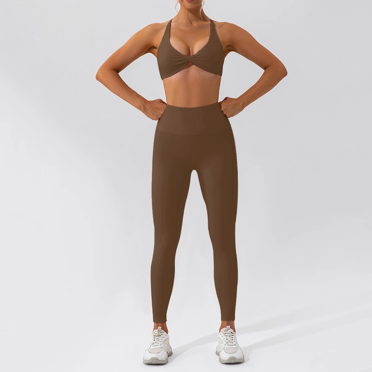 Piece Seamless Yoga Set | Long Sleeve Top + Leggings | Quick-Dry Workout Outfit