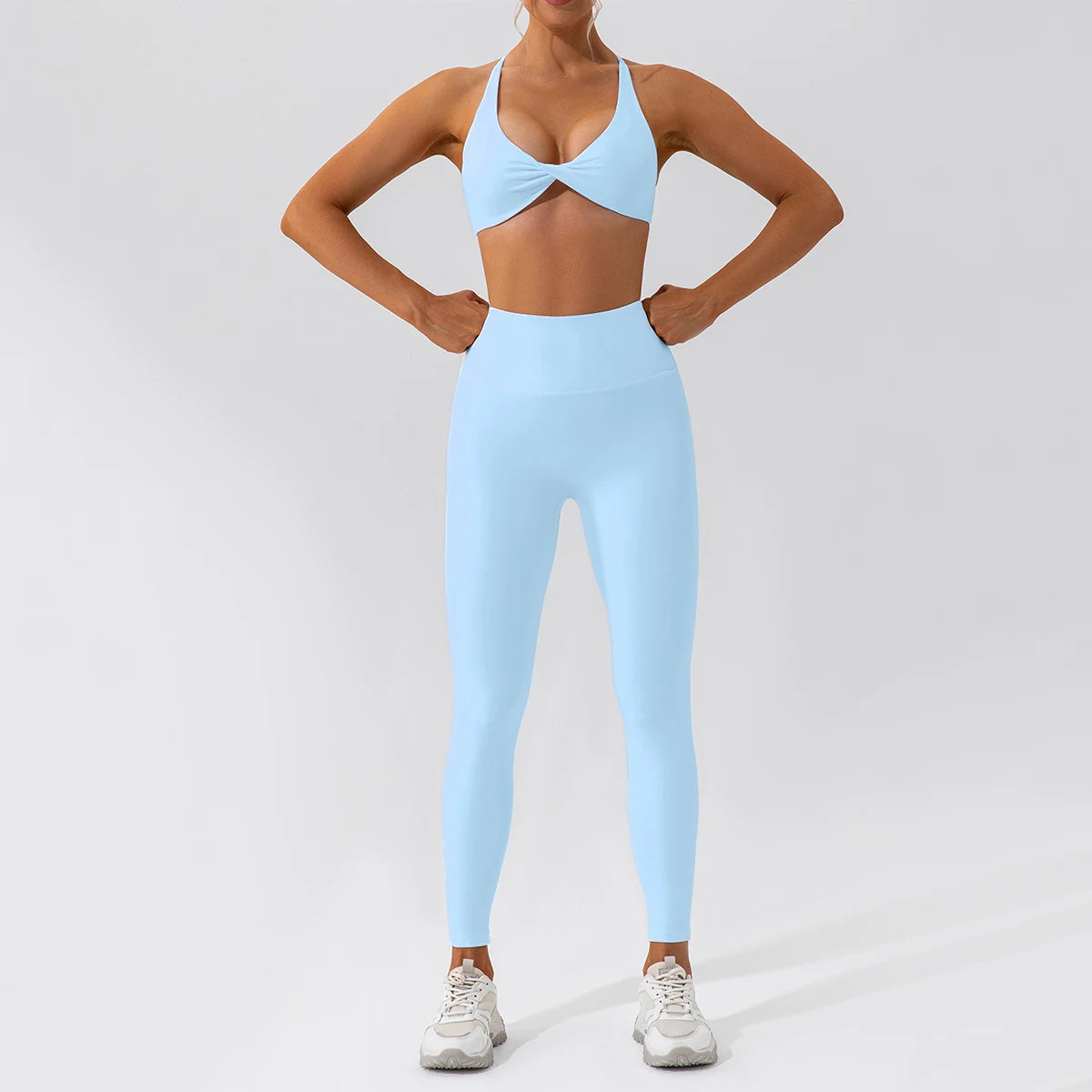 Piece Seamless Yoga Set | Long Sleeve Top + Leggings | Quick-Dry Workout Outfit