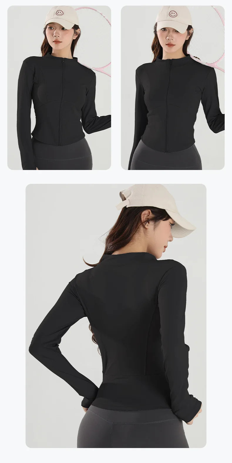 Women’s Seamless Long-Sleeve Yoga Jacket | Professional Training & Running Top