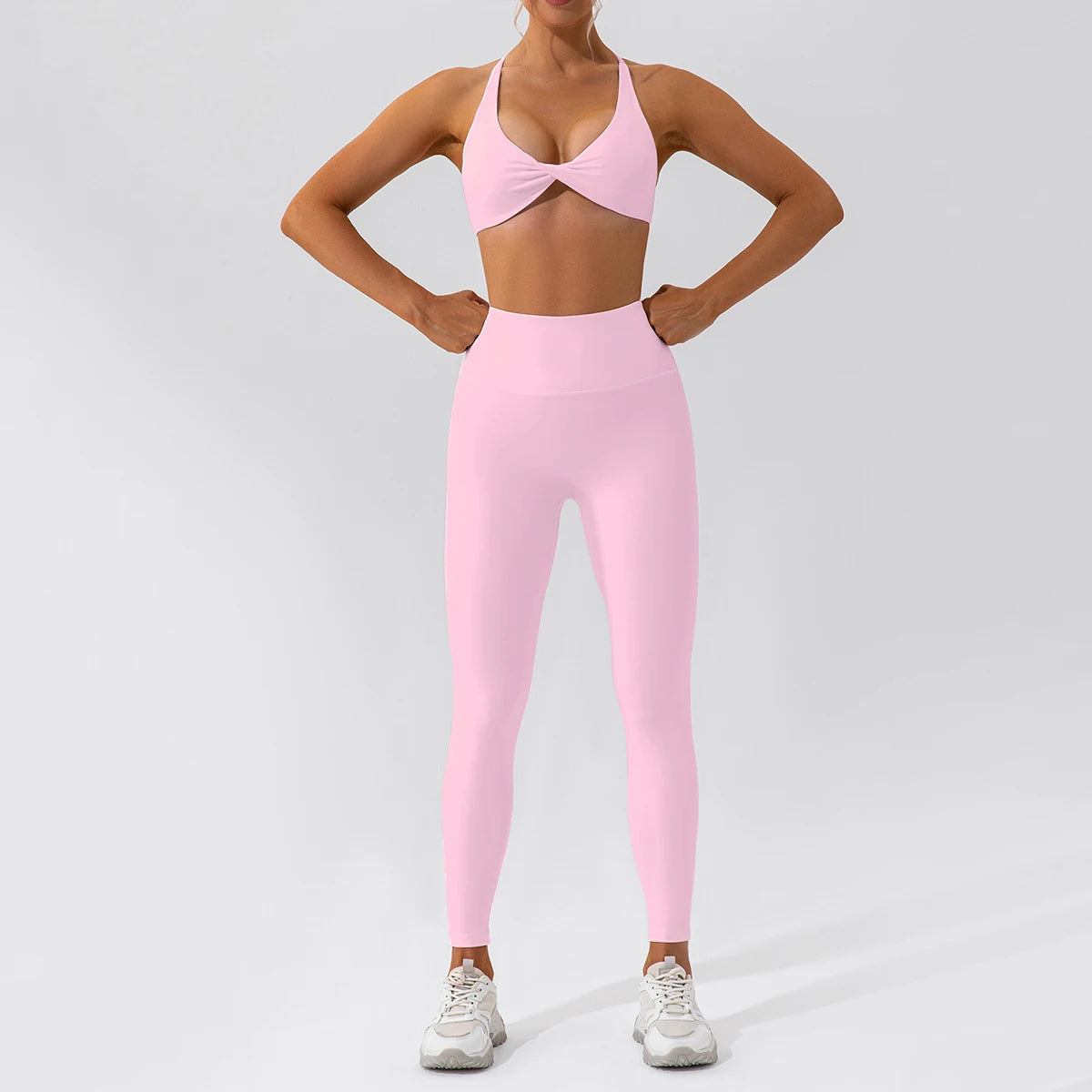 Piece Seamless Yoga Set | Long Sleeve Top + Leggings | Quick-Dry Workout Outfit