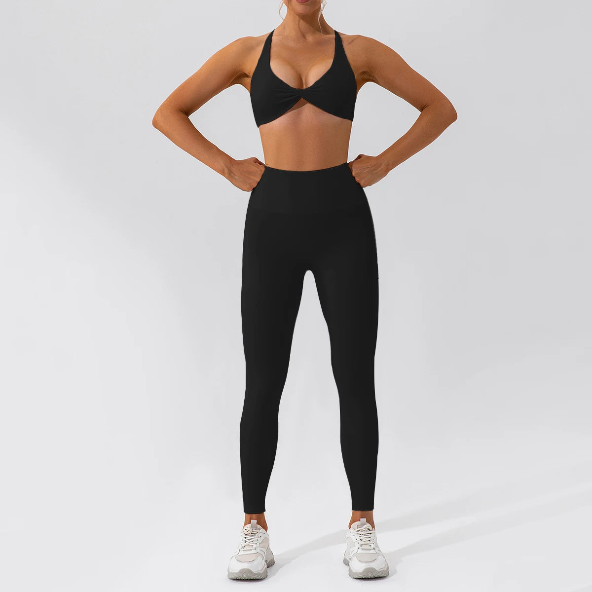 Piece Seamless Yoga Set | Long Sleeve Top + Leggings | Quick-Dry Workout Outfit