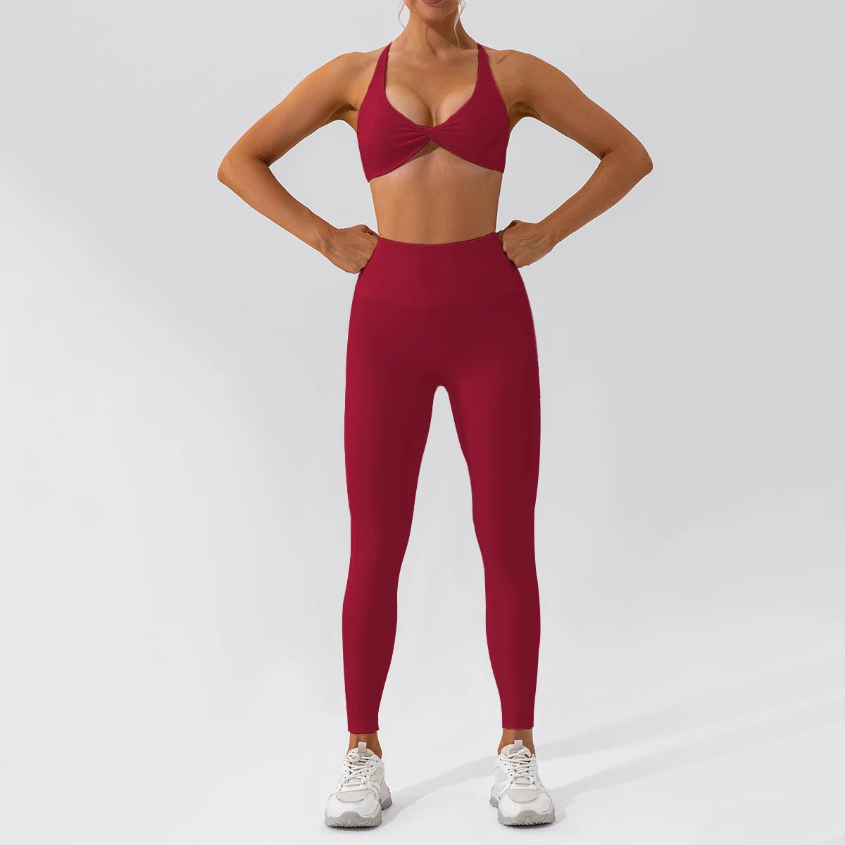 Piece Seamless Yoga Set | Long Sleeve Top + Leggings | Quick-Dry Workout Outfit