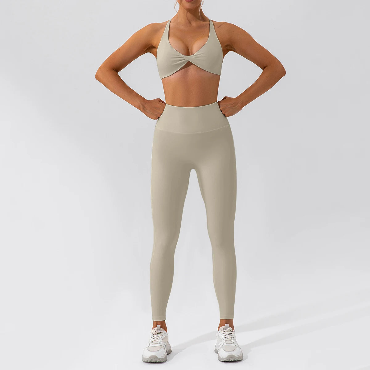 Piece Seamless Yoga Set | Long Sleeve Top + Leggings | Quick-Dry Workout Outfit