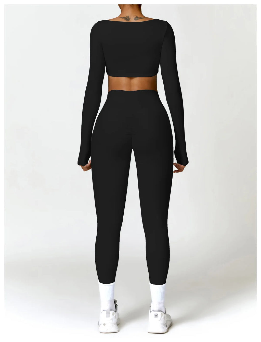 Piece Seamless Yoga Set | Long Sleeve Top + Leggings | Quick-Dry Workout Outfit